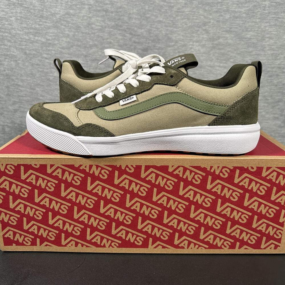 Vans Range EXP Sneakers Mens Size 11 Green Suede Colorblock Casual NEW